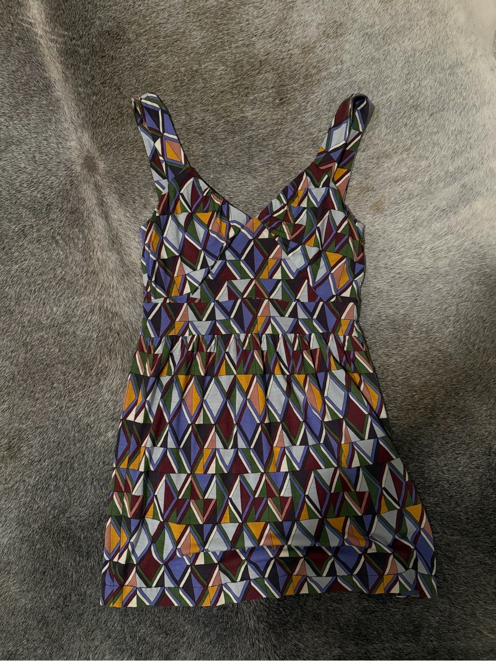 M by Missoni Multicolor Geometric Print Mini Dress